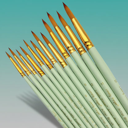 Assorted Brush Set of 10 Pastel by Gifthubmart