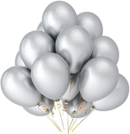 Balloon Metallic Grey by Gifthubmart