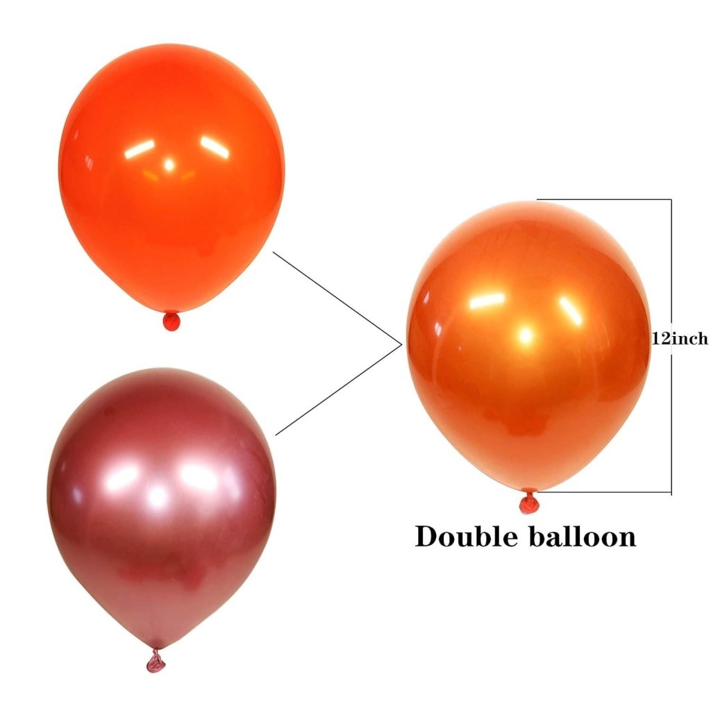Balloon Metallic Orange by Gifthubmart