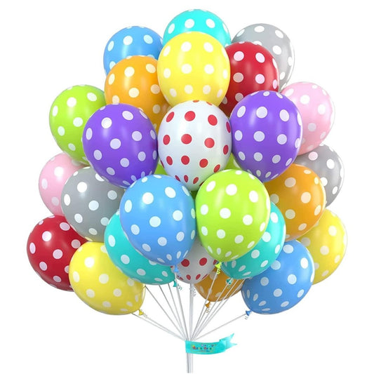Balloon Polka Dotted Multi colour by Gifthubmart