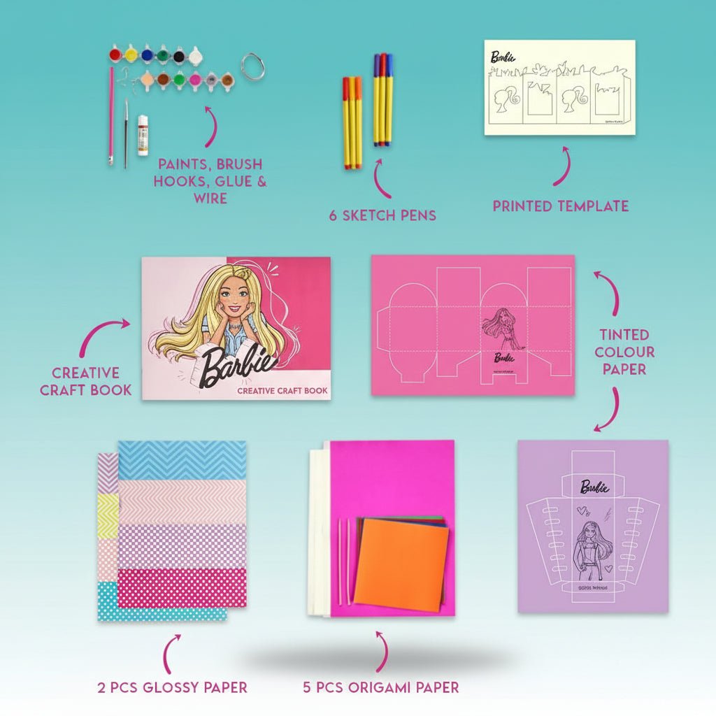 Barbie Creative Activity Kit Mattel Toys by Gifthubmart