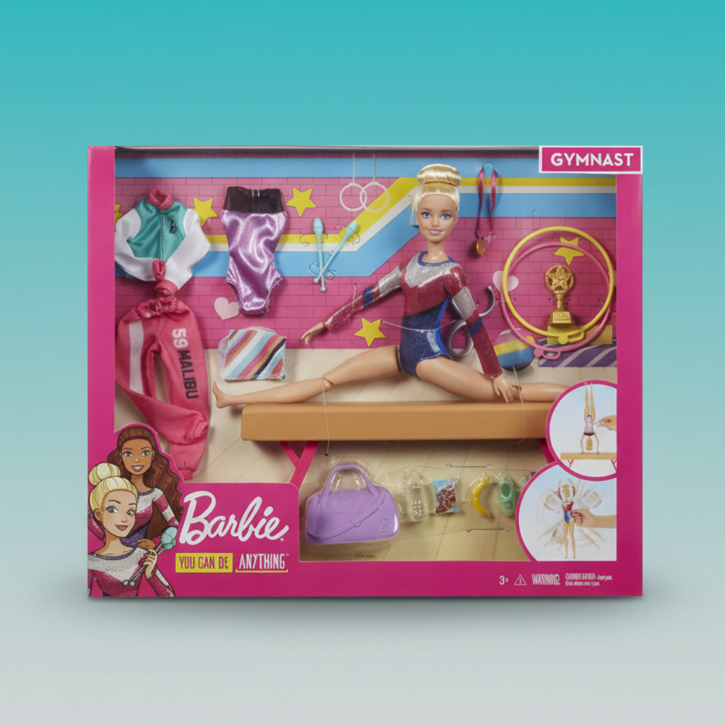 Barbie Gymnastics Playset with Doll (GJM72) by Gifthubmart