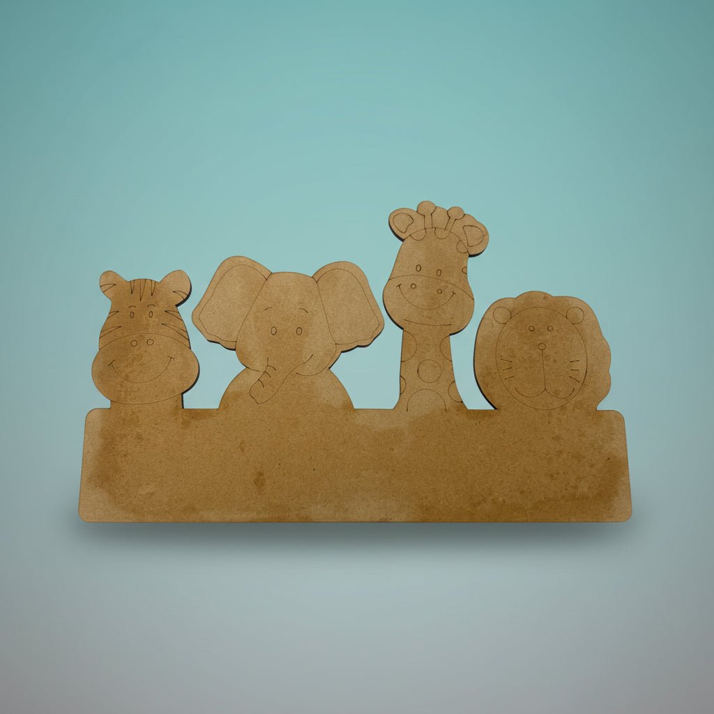 Big MDF Cutout 4 Animal DIY by Gift Hub Mart