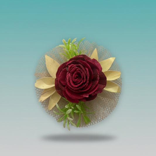 Big Rose Flower with Net by Gifthubmart