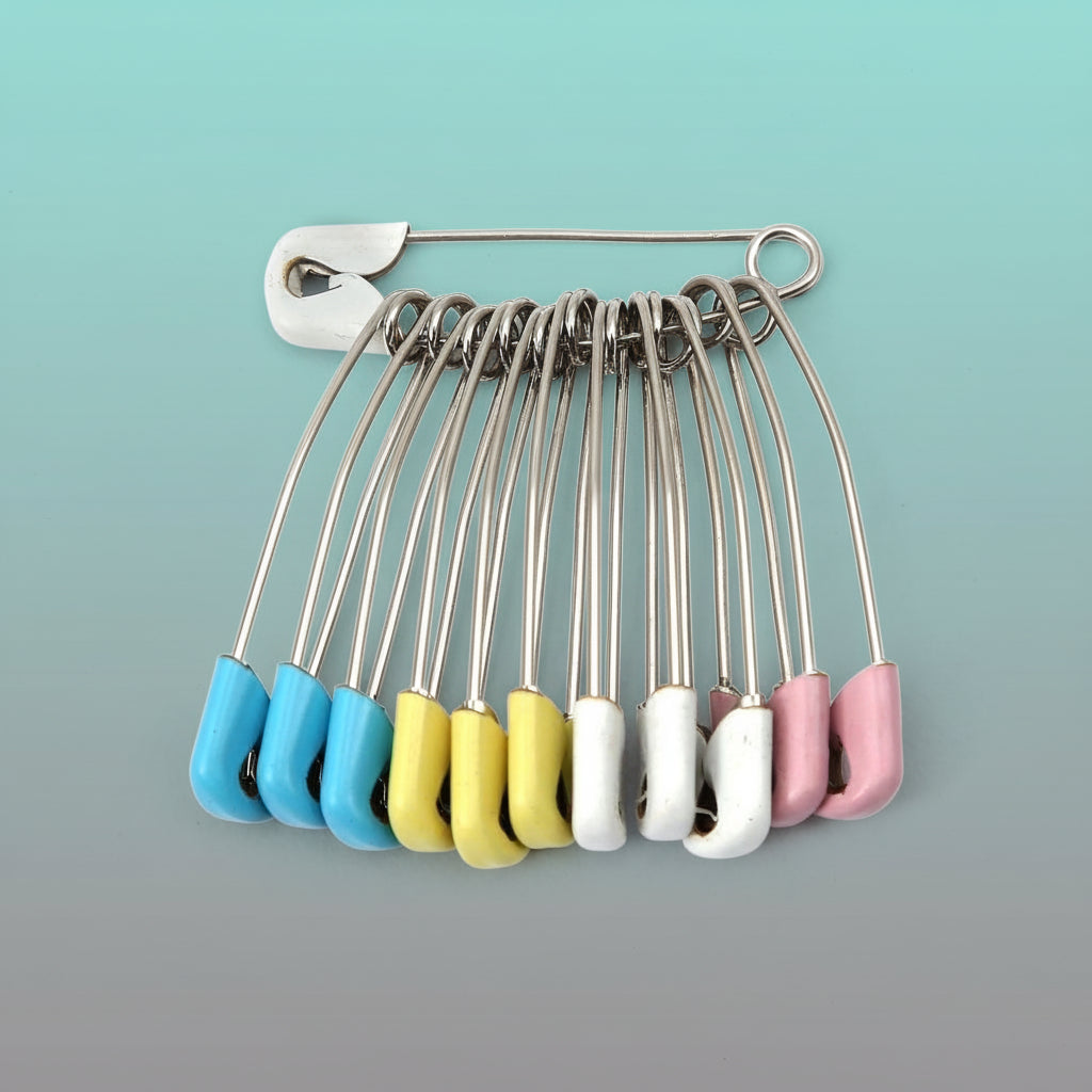 Big Stainless Steel Double Lock Safety Pin by Gifthubmart