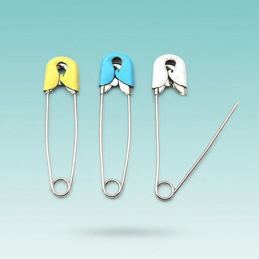 Big Stainless Steel Double Lock Safety Pin by Gifthubmart