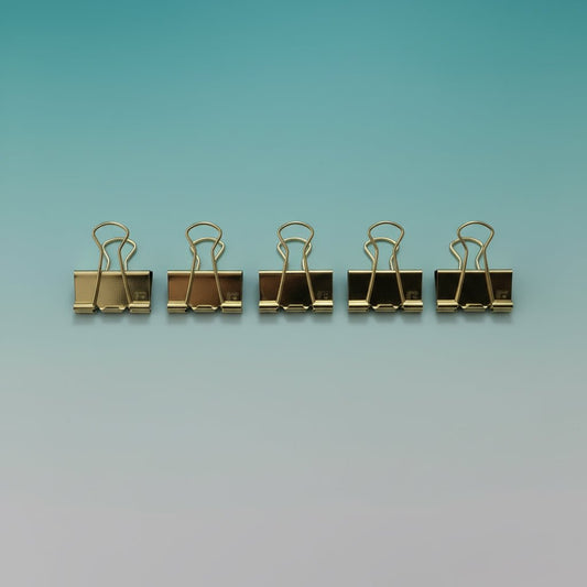Binder Clip Golden - Gift Hub Mart
