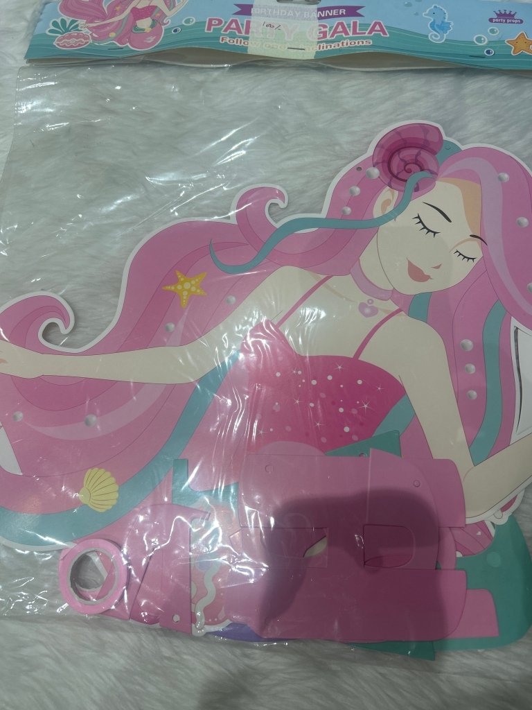 Birthday Banner Mermaid by Gifthubmart
