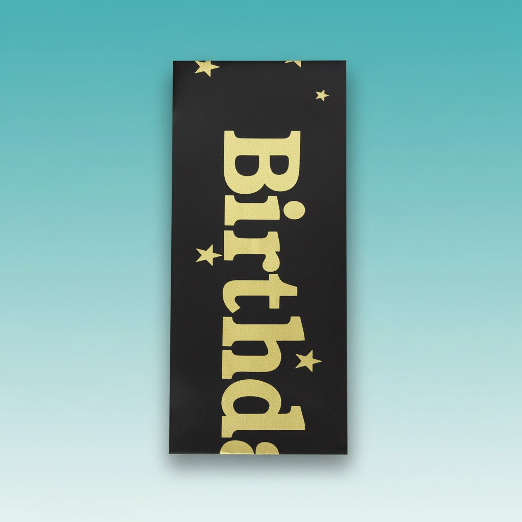 Gifthubmart Birthday Girl Sash - black sash with gold lettering, party & event item