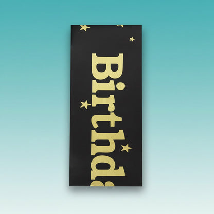 Gifthubmart Birthday Girl Sash - black sash with gold lettering, party & event item