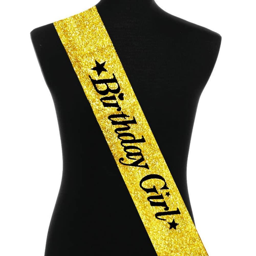 Birthday Girl Sash Glitter by Gifthubmart
