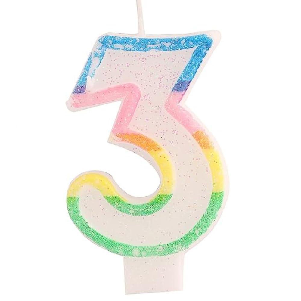 Birthday Number Candle 3 by Gifthubmart