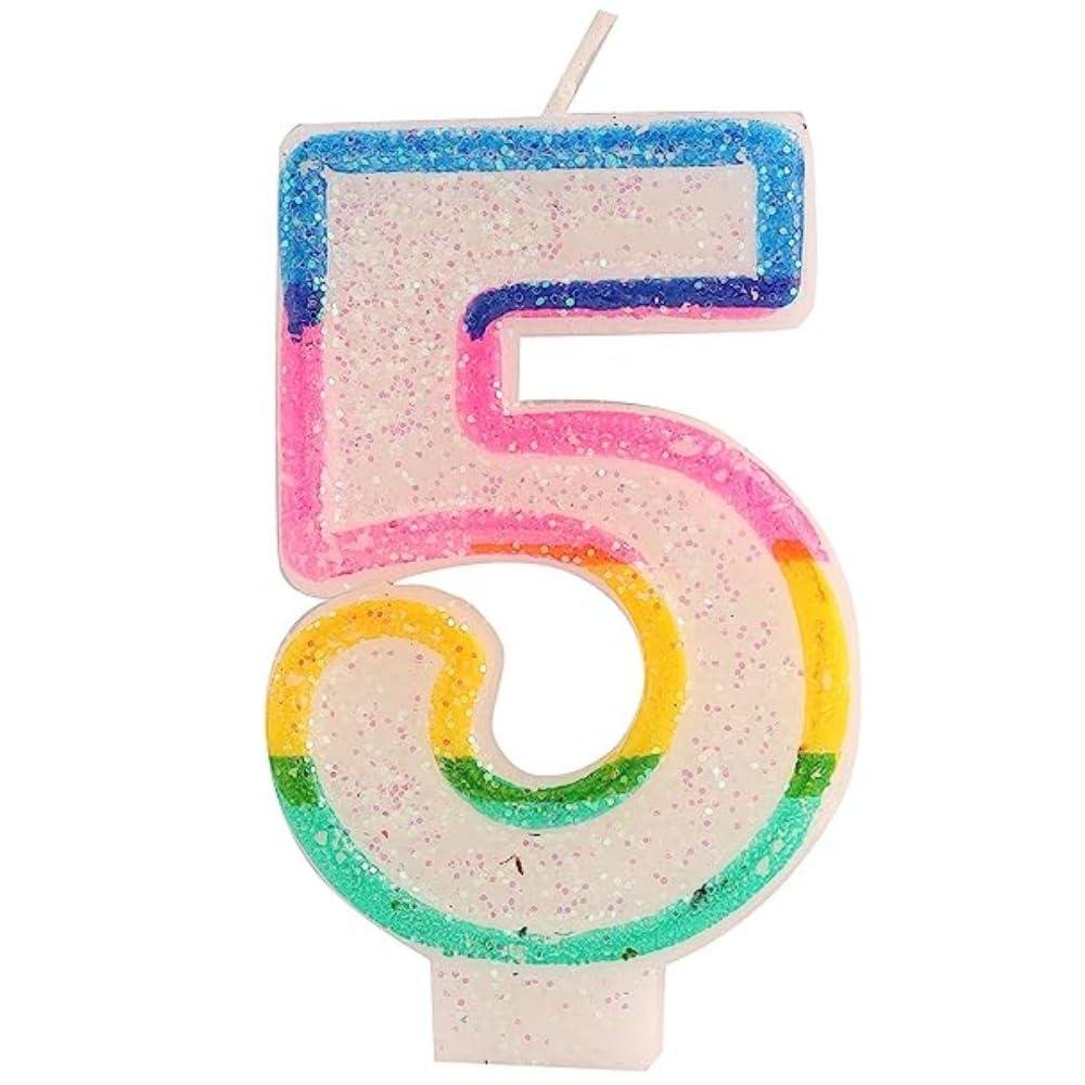 Birthday Number Candle 5 by Gifthubmart