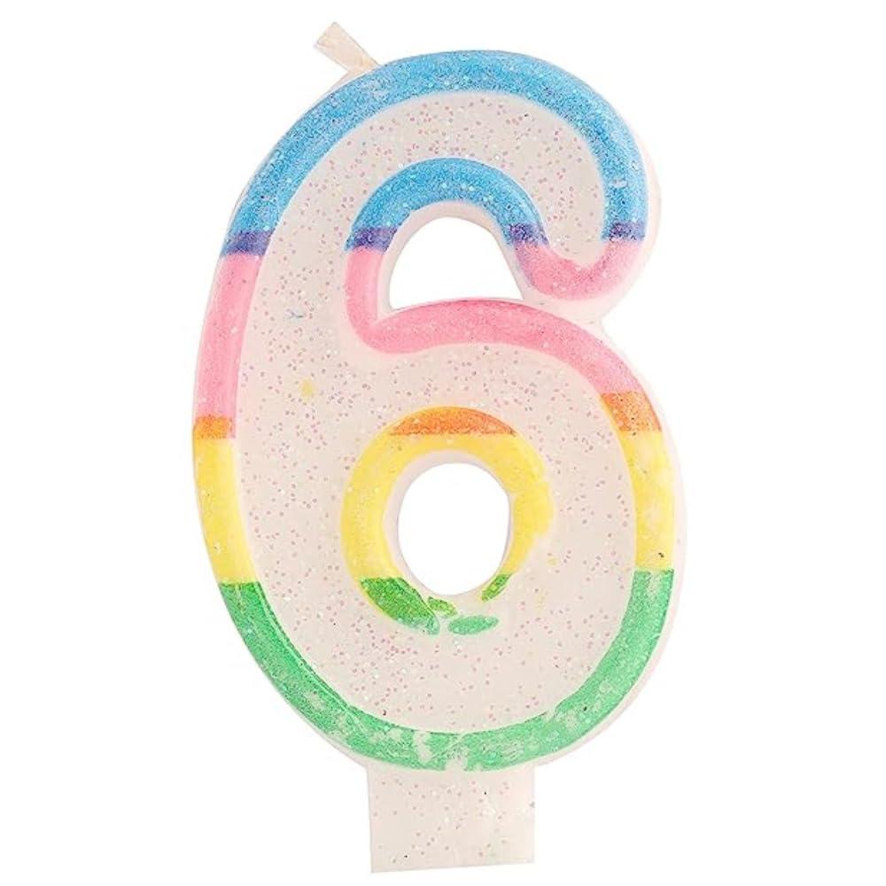 Birthday Number Candle 6 by Gifthubmart