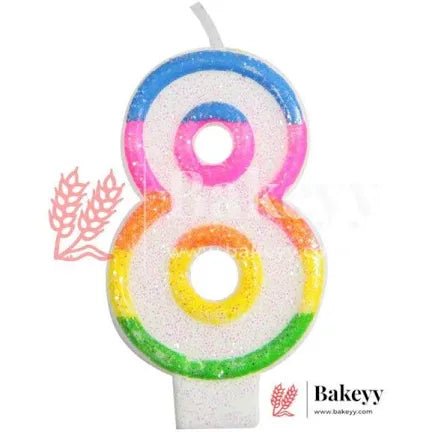 Birthday Number Candle 8 by Gift Hub Mart
