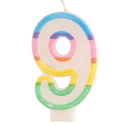 Birthday Number Candle 9 by Gifthubmart