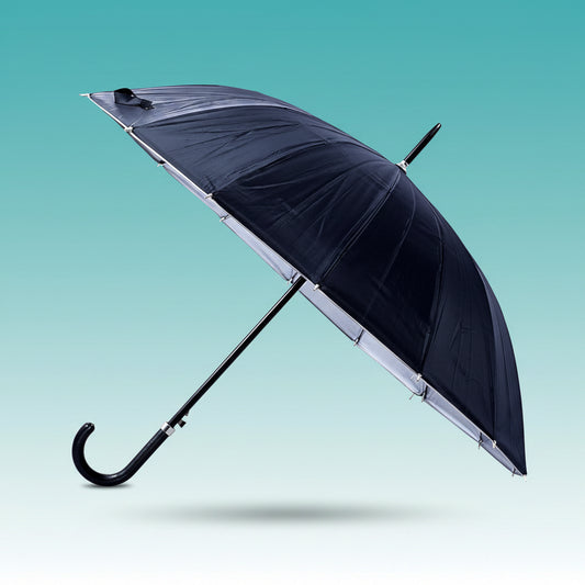 Black Long Umbrella Big 36 Inch by Gifthubmart