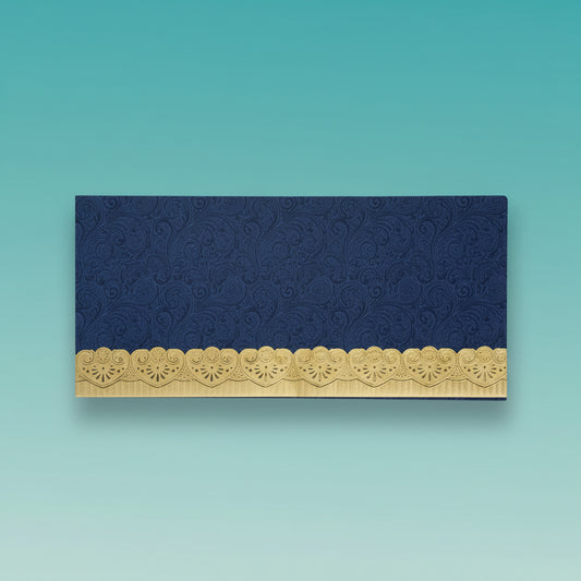 Blue with Golden Border Money Envelope by Gift Hub Mart
