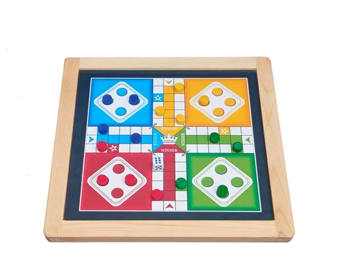 2-in1 Ludo Game & Writing Board