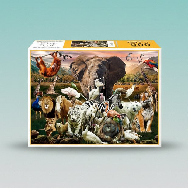 Brain Tree Animals Puzzle 500 Pcs by Gifthubmart