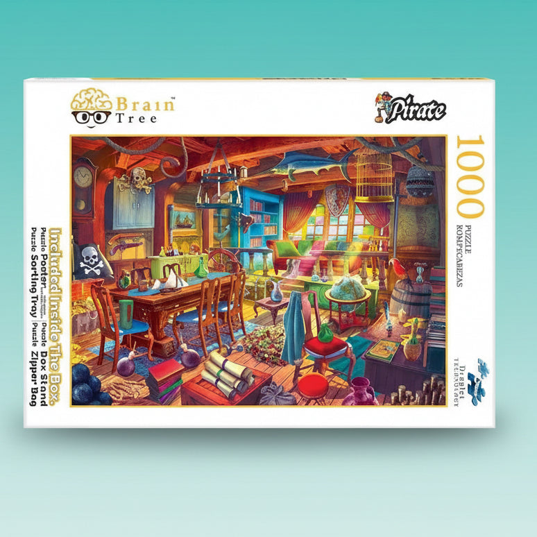 Brain Tree Pirate 1000 Pcs Puzzle 14+ by Gifthubmart