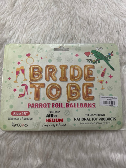 Bride to be Foil Balloon by Gift Hub Mart