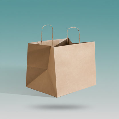 Brown Paper Bag 11x10 by Gifthubmart