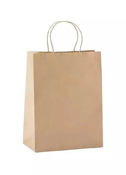Brown Paper Bag 26x21 Cms - Gift Hub Mart