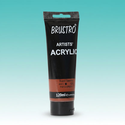 Brustro Artists Acrylic Tube Burnt Sienna 120ml by Gifthubmart