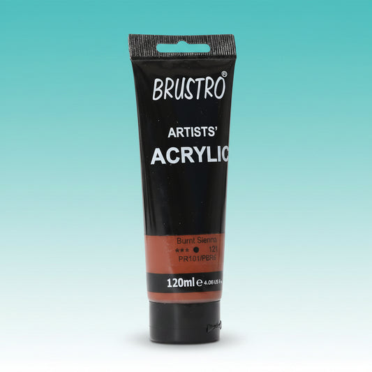 Brustro Artists Acrylic Tube Burnt Sienna 120ml by Gifthubmart