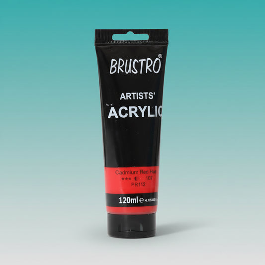 Brustro Artists Acrylic Tube Cadmium Red Hue 120ml by Gifthubmart