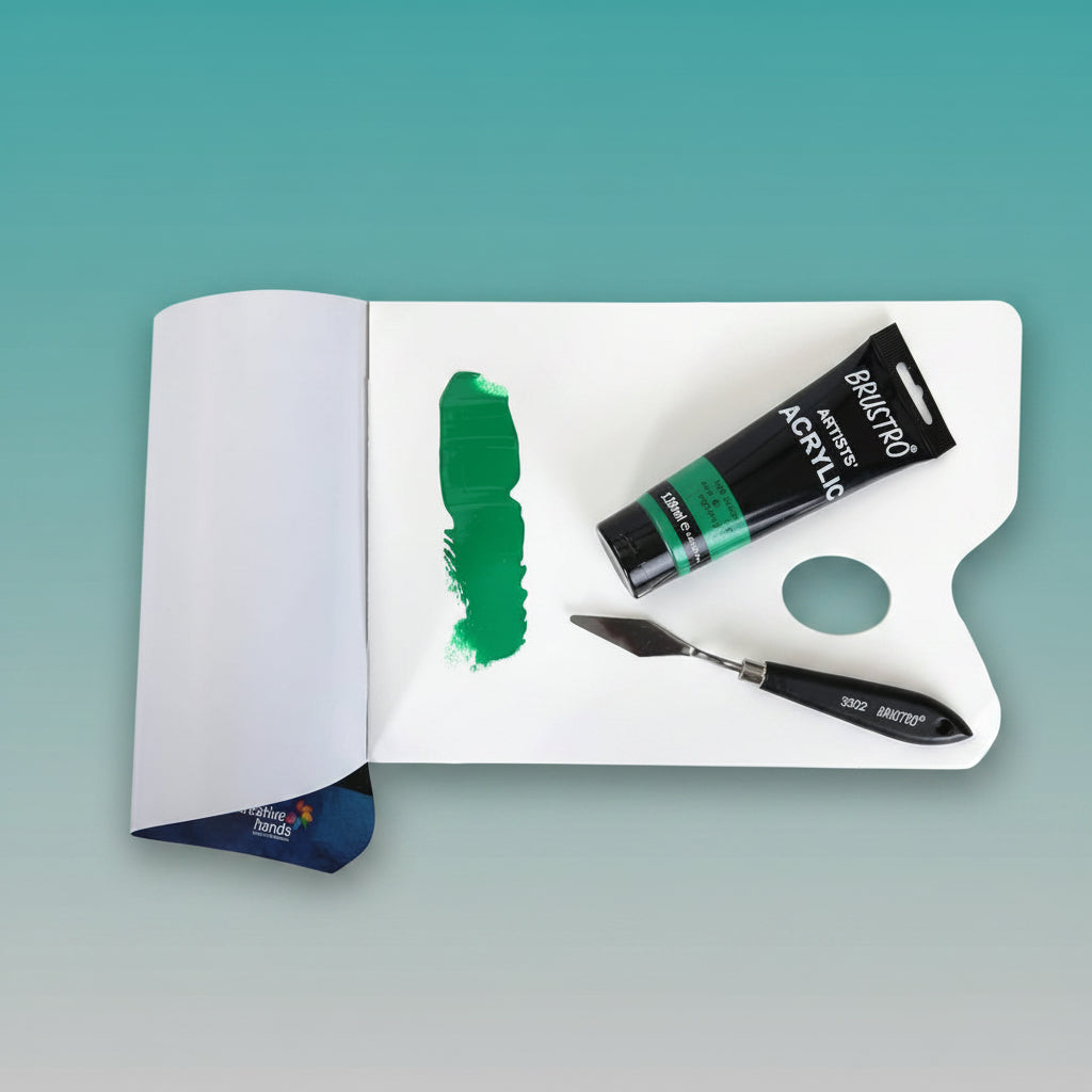 Brustro Artists Acrylic Tube Mid Green 120ml by Gifthubmart