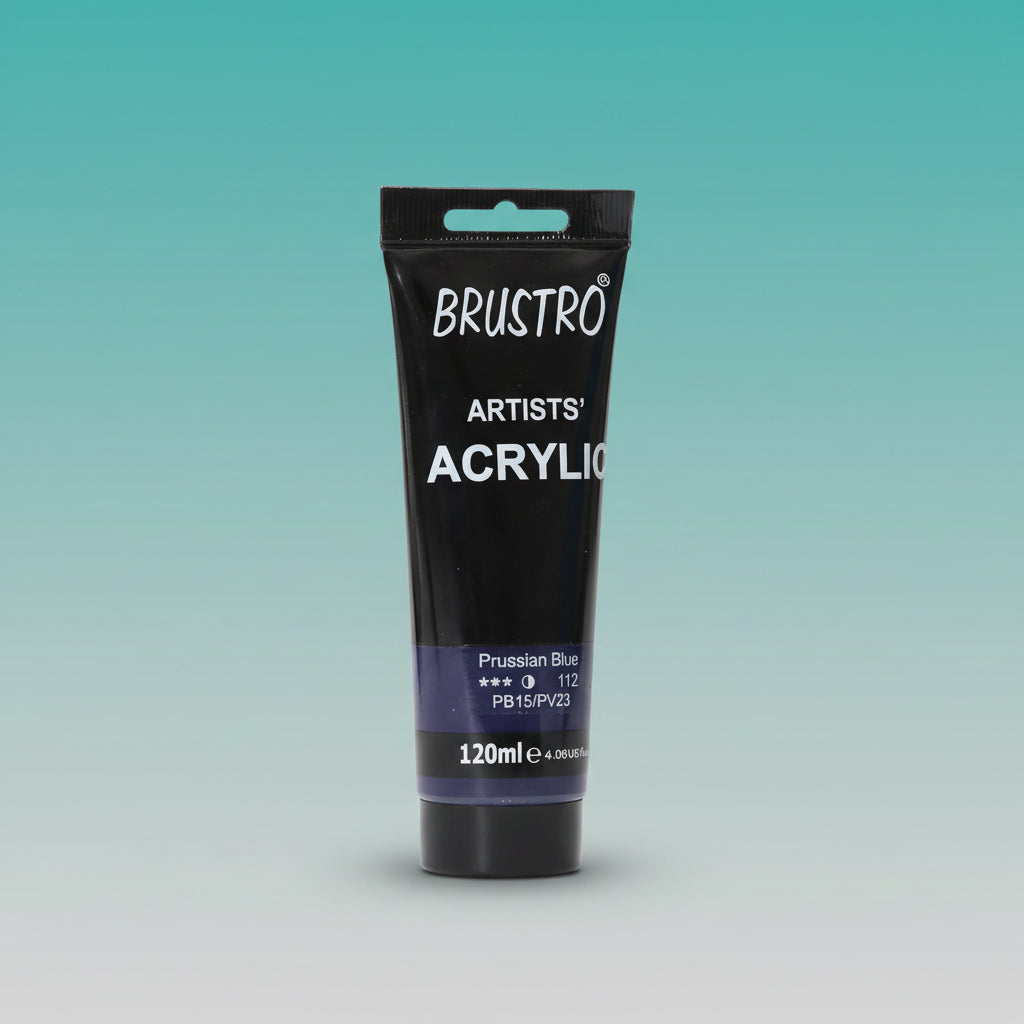 Brustro Artists Acrylic Tube Prussian Blue 120ml by Gifthubmart