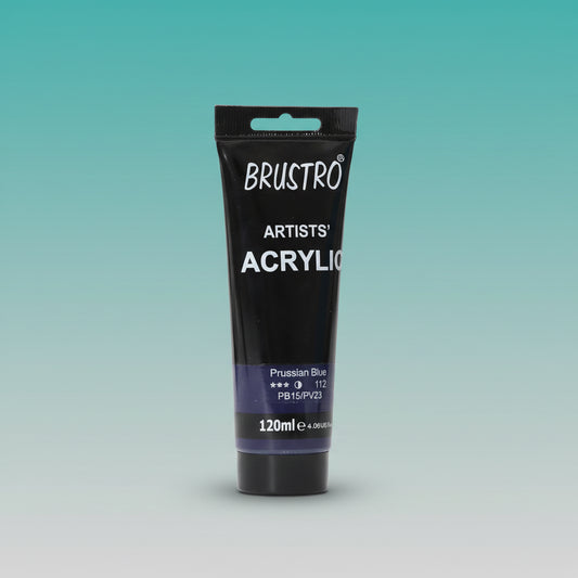 Brustro Artists Acrylic Tube Prussian Blue 120ml by Gifthubmart