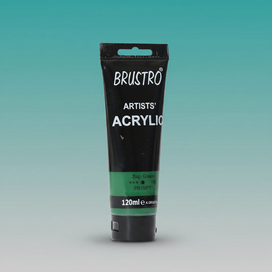 Brustro Artists Acrylic Tube Sap Green 120ml by Gifthubmart