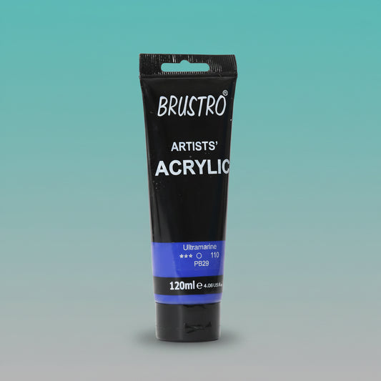 Brustro Artists Acrylic Tube Ultramarine 120ml by Gifthubmart