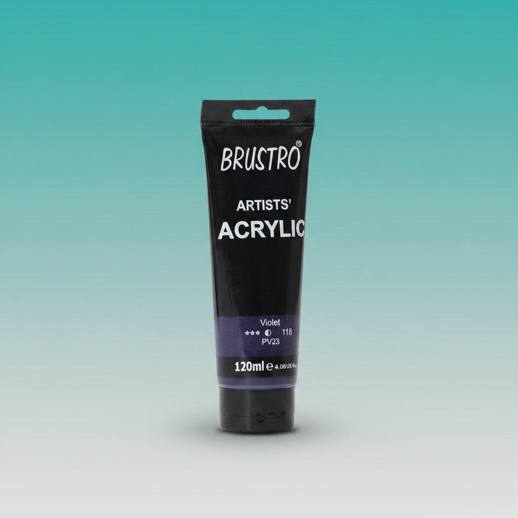 Brustro Artists Acrylic Tube Violet 120ml by Gifthubmart