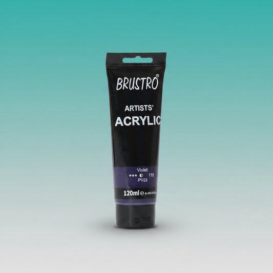 Brustro Artists Acrylic Tube Violet 120ml by Gifthubmart