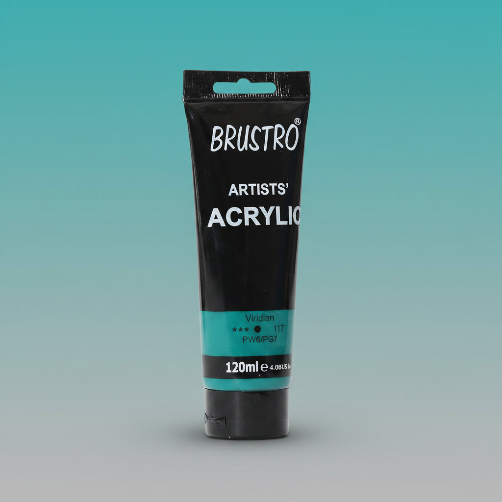 Brustro Artists Acrylic Tube Viridian 120ml by Gifthubmart