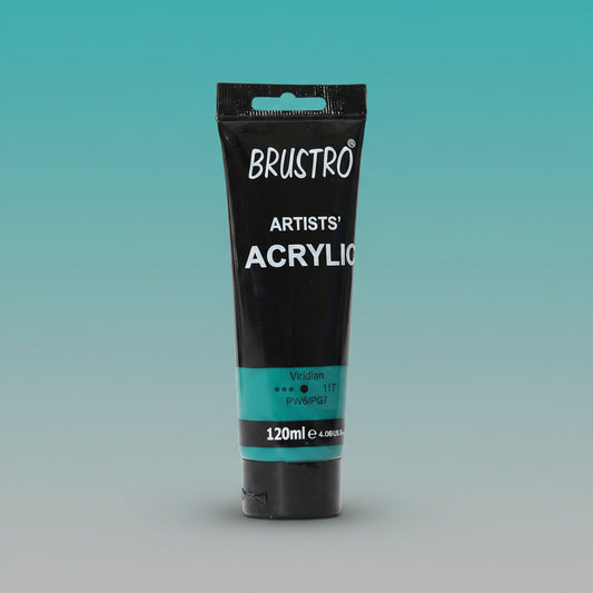 Brustro Artists Acrylic Tube Viridian 120ml by Gifthubmart