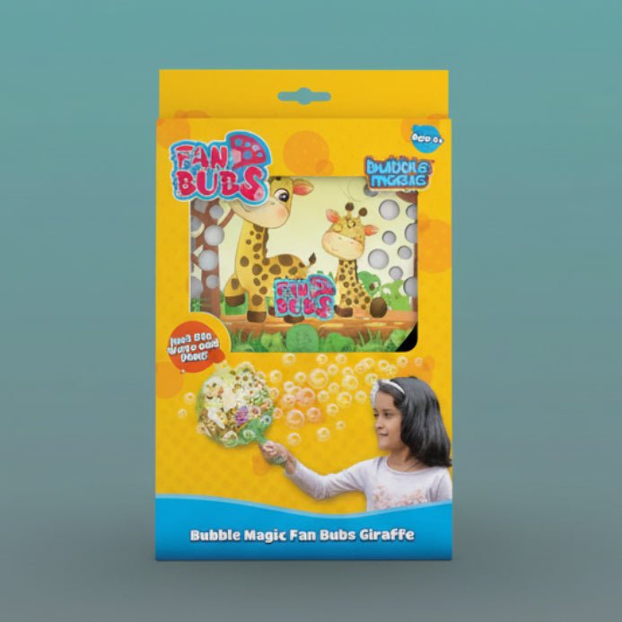 Bubble Magic Fan Bups Giraffe by Gifthubmart