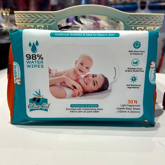 Buds Buddy Baby Wipes 30 by Gifthubmart