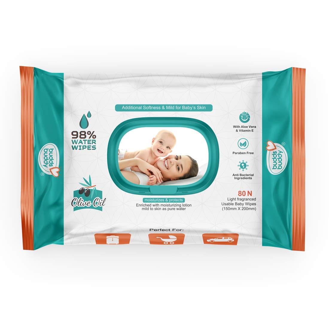 Buds Buddy Wet Wipes 80 by Gifthubmart