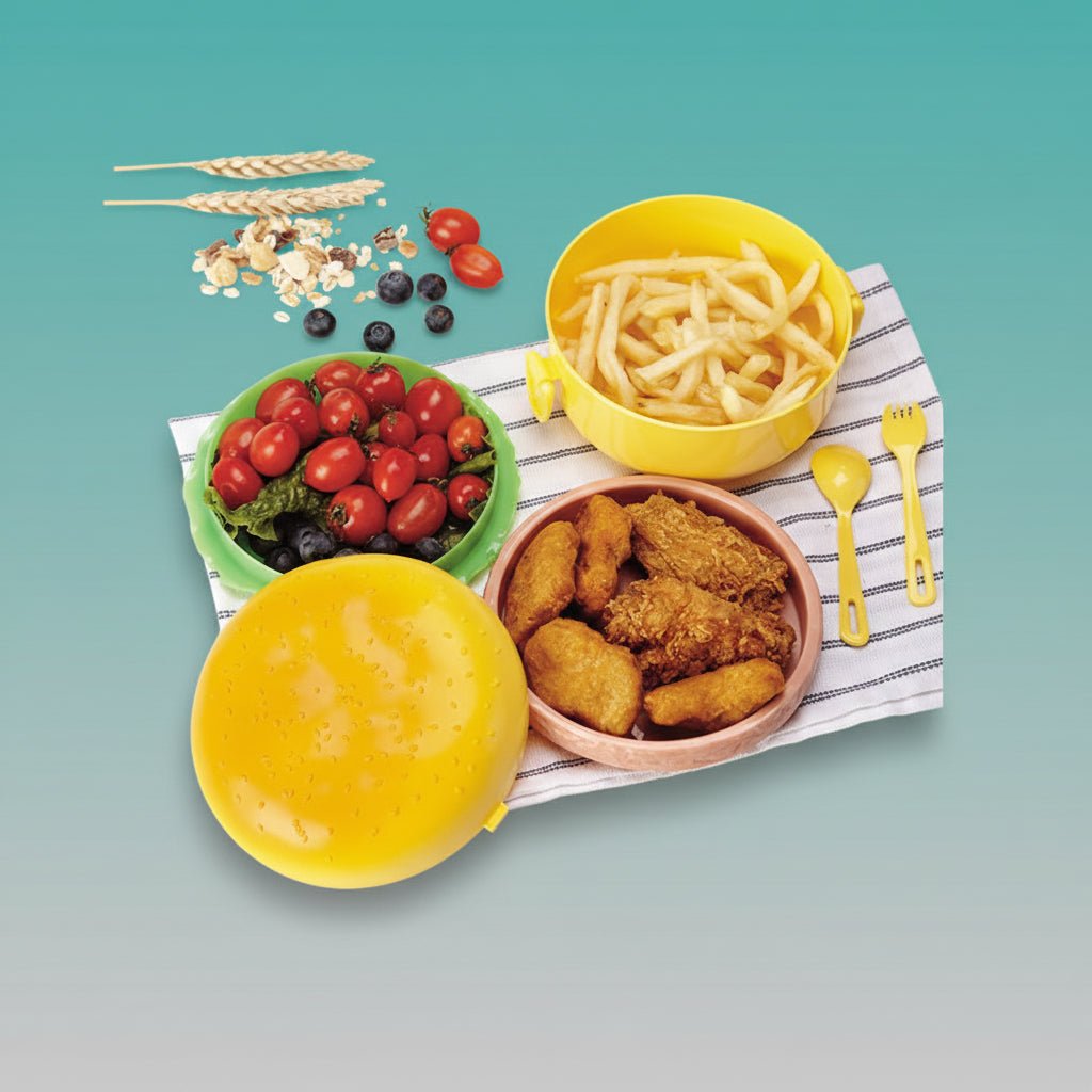 Burger Lunch Box Round by Gifthubmart