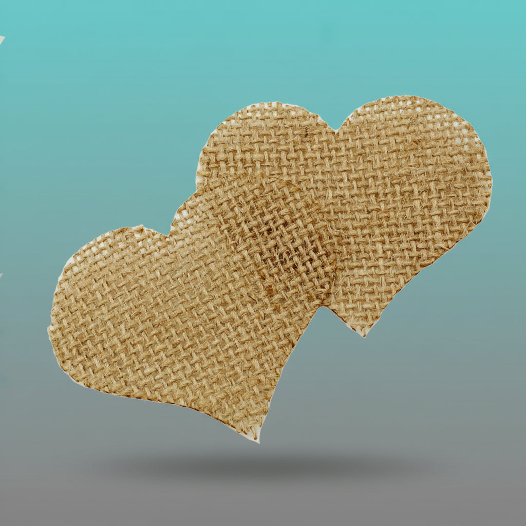 Burlap Heart by Gifthubmart
