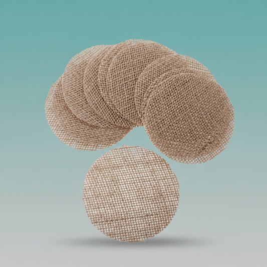 Burlap Round Pcs- 13 mm by Gifthubmart