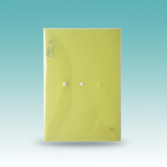 Button Folders Transparent Yellow by Gift Hub Mart