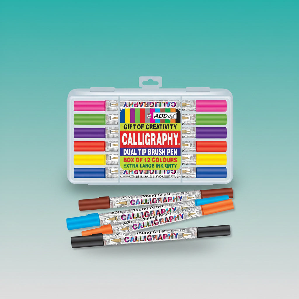 Calligraphy Dual Tip Brush Pen by Gifthubmart