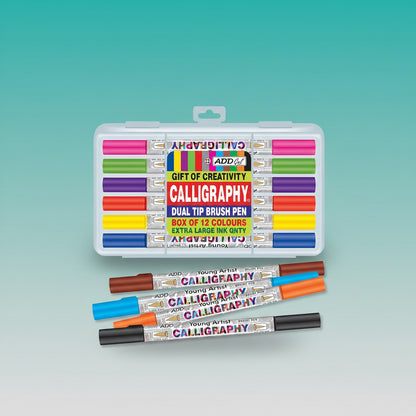 Calligraphy Dual Tip Brush Pen by Gifthubmart