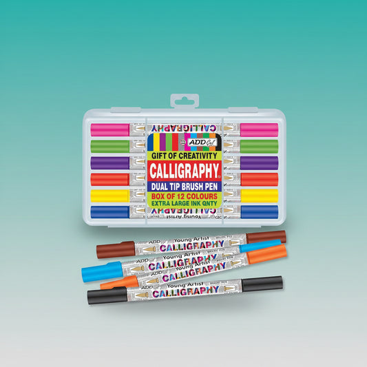 Calligraphy Dual Tip Brush Pen by Gifthubmart